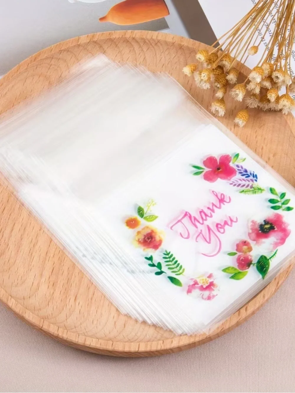 FLORAL Sealable Thank You Bags (20)